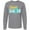 Athletic Heather, variant on Inktastic Happy Easter with Cross in Teal Plaid Long Sleeve T-Shirt