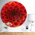 thumbnail image 2 of DesignArt Close Up Orange Flower Petals Large Wall Clock, 2 of 2