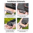 thumbnail image 4 of Action Camera Quick Release Mount, CNC Processing Foldable Two Prong Action Camera Magnetic Adapter Mount Aluminum Alloy Silicone  for Cycling, 4 of 7
