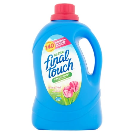 Final Touch Ultra Concentrated Fabric Softener, Spring Fresh, 120 Oz, 140 Loads