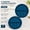 Deep Blue, variant on 3 Compartment Divided Dinner Plates, Portion Control Plate for Adults, Durable Yellow Dinnerware Set