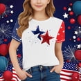 thumbnail image 2 of GERsome Boys Girls 4th of July Short Sleeve Crew Neck T-Shirts Unisex Kids American Flag Graphic Tee Funny USA Patriotic Tops, 10-11 Years, 2 of 4