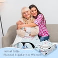 thumbnail image 3 of Flowers Letter J Flannel Blanket 50"x60", Monogrammed Gifts for Women Initial Gifts, Inspirational Personalized Initial Letter Blanket, Retirement Birthday Blanket for J Monogrammed Throws, 3 of 5