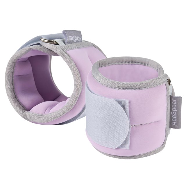 Par de pesas para tobillo AceSpear de 2 x 2,5 kg, color lavanda