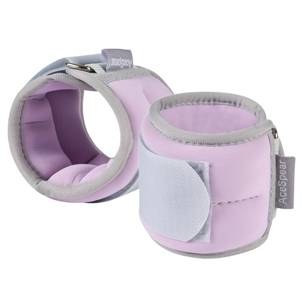 Par de pesas para tobillo AceSpear de 2 x 2,5 kg, color lavanda