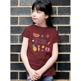 thumbnail image 2 of Buon Ferragosto Summer Objects T-Shirt Juniors -Image by Shutterstock,  Large, 2 of 4
