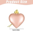 thumbnail image 2 of 6Pcs Heart Ornaments, Valentines Day Decorations, 2.36 inch Heart Shaped Decorations Tree Hanging Baubles, Decorative Hanging Ornaments for Valentines Anniversary Wedding Party Decor, 2 of 4
