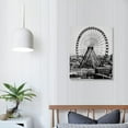 thumbnail image 3 of COMIO Wall Posters Chicago Wheel Posters Vintage Black And White Picture Canvas Painted Very R Canvas Art Poster And Wall Art Picture Print Modern Family Bedroom Decor Posters, 3 of 4