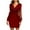 Red, variant on Fengyings Long Sleeve Tunic Tops for Women Dressy Round Neck Loose Fit Fall Blouses Outfits 2024