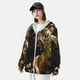 thumbnail image 3 of Balery Pug Wearing Sunglasses Flowers Sudadera ligera de manga larga con capucha y protección solar UPF 50+ para hombre y mujer, ideal para pesca y running-XX-Large, 3 of 7