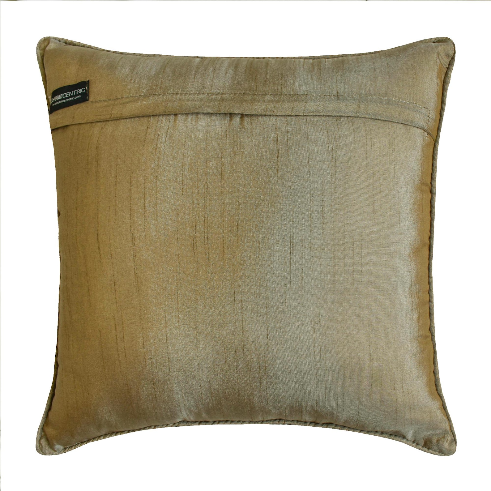 Antique Gold Decorative Throw Pillow Covers 16"x16" | Contemporary Jacquard Cushion Cover Damask | Regal Damask Pillowcases for Couch, Sofa Bedroom & Living Room, Modern Home Décor - Golden Cascade