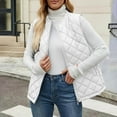 thumbnail image 3 of Lightweight Puffer Vest for Women Fall Winter Fashion Warm Zip Up Quilted Jackets Crewneck Cold Weather Coats, 3 of 9