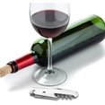 thumbnail image 3 of OGGI Wine Opener - Waiters Corkscrew Wine Bottle Opener w/Foil Cutter - Single Hinged Lever Manual Wine Key Bottle Openers for Waiters, Bartenders & Home, 3 of 7