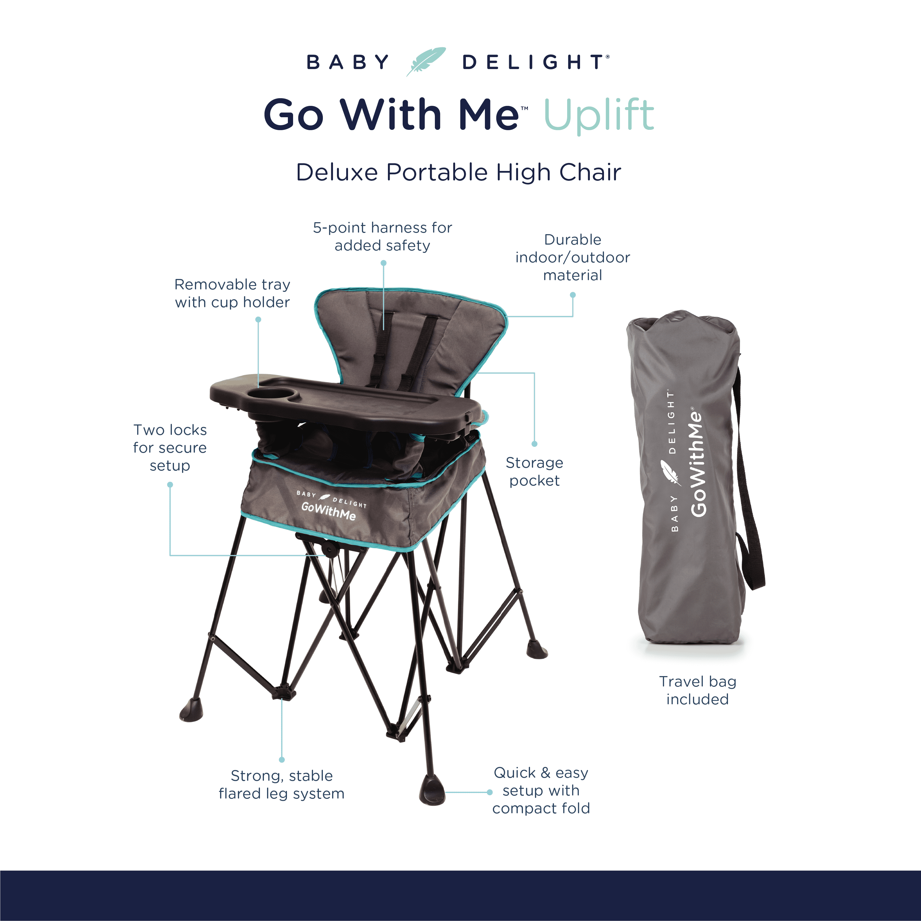 Go with me portable best sale high chair