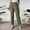 D_ Army Green, variant on Womens Jogger Capri Pants, High Waist Straight Leg Tailoring, Soft Terry Material with Comfort Fit for Sporty Casual Activity Green M