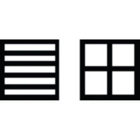 Metal Clay Design Block, Square, Horizontal Stripes and Plus Sign