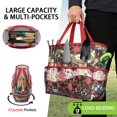 thumbnail image 2 of Garden Tool Bag,Pioneer Flower Floral Print Pattern Garden Tool Organizer,Garden Gifts,Waterproof Multi-Pocket Garden Tool Storage 11.8x5.5x11.4 Inch(Tools NOT Included), 2 of 6