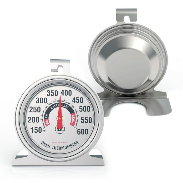 Chef Aid Oven Thermometer Stainless Steel With Large Display