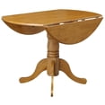 thumbnail image 3 of Pemberly Row - Table à Manger Ronde 42 Pouces en Bois avec Double Abattant Finition Chêne, 3 of 9