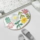thumbnail image 4 of RKSTN bathroom rugs Cute Bathroom Carpet Semi-circular Bathroom Floral Bathroom Mat Soft And Water Absorbent Non Slip Bathtub Mat, 4 of 8