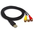 thumbnail image 5 of Usb Male To 3 Rca Av Audio Video 5Ft Cable Adapter For Tv Hdtv Dvd 1080P Us, 5 of 5
