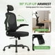 thumbnail image 4 of Silla de oficina Synorla con respaldo alto ergonómica de 150 kg de capacidad, color negro, 4 of 7