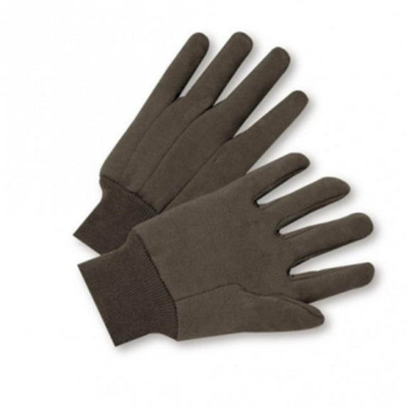 West Chester 813-750C Gants en Jersey de Coton Tricoté Marron pour Hommes