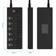 thumbnail image 3 of HITRENDS Protector contra sobretensiones de regleta de enchufes con 6 Salidas de CA y 6 Puertos USB, 3 of 7