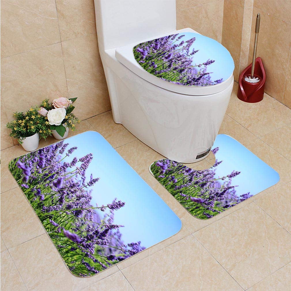 Mind Blowing Lavender Bathroom Rugs And Mats Sets Inspiration
