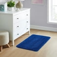 thumbnail image 3 of YHF Bathroom Rugs 20" X 32", Extra Thick & Soft Microfiber Shaggy, Machine Washable Bath Mats, Absorbent Bath Rugs, Non-Slip Rubber Backing Bath Mat for Bathroom Floor, Tub and Shower, Royal Blue, 3 of 5