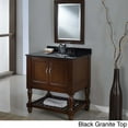 thumbnail image 2 of J and J International 32S10-EsWc 32 In. Espresso Mission Turnleg Spa Single Vanity Sink, 2 of 4