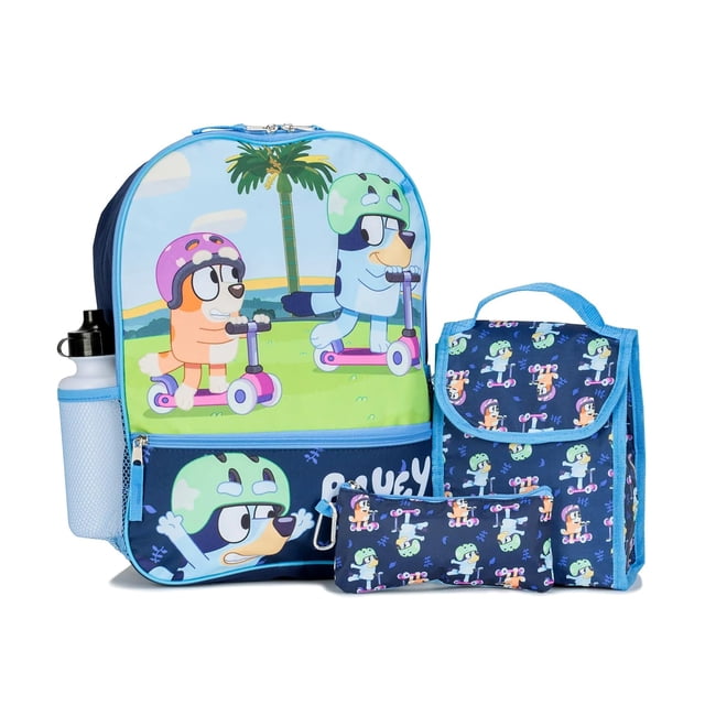 Set de mochilas Disney Bluey and Bingo para niños con bolsa de almuerzo