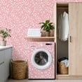thumbnail image 4 of Peel and Stick Wallpaper Delicate White Floral Soft Pink Wall Mural 17.7in x 9.8ft Self Adhesive Removable Wall Paper Renter Friendly Wallpaper for Nursery Bedroom Cabinets, 4 of 8
