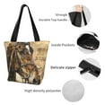 thumbnail image 4 of Pofeuu Musical Horse Vintage Collage Print Women Fashion Shoulder Handbags Top Handle Satchel Bags Tote Shoulder Shopping Bag Stylish Canvas Tote Bag, 4 of 6