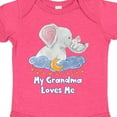 thumbnail image 4 of Inktastic My Grandma Loves Me Cute Elephants Clouds Moon and Stars Boys or Girls Baby Bodysuit, 4 of 5