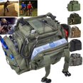 thumbnail image 1 of LNGOOR Fishing Tackle Bag Pack Waist Shoulder Waterproof Box Reel Lure Gear Storage, 1 of 8