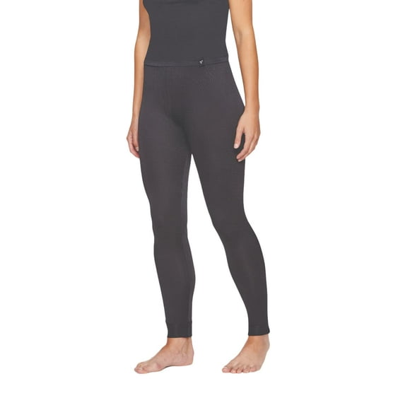 Terramar Pantalon Thermasilk Pointelle pour Femmes, Noir, TG