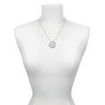 thumbnail image 3 of Delight Jewelry Silvertone White Ghost Silvertone Grandmother Ring Charm Necklace, 18", 3 of 4