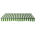 thumbnail image 2 of ALEKO 10' x 8' Retractable Motorized Black Frame Patio Awning, Green and White Striped Color, 2 of 6