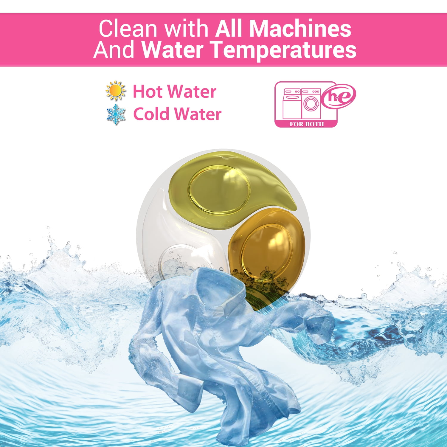 WBM Laundry Detergent Pods, Autumn Scent, 128 Count, Ultra Power Cleaning, Recyclable Packaging