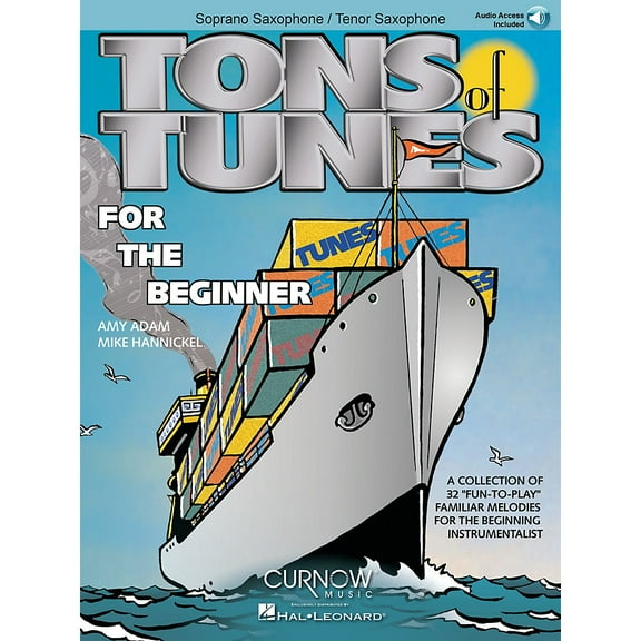 Tons of Tunes for the Beginner: Soprano/Tenor Saxophone - Grade 0.5 to 1 Book/Online Audio