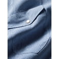 thumbnail image 6 of Free Assembly Men's Linen Blend Western Shirt, Sizes S-3XL, 6 of 6