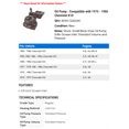 thumbnail image 2 of Oil Pump - Compatible with 1975 - 1986 Chevy K10 1976 1977 1978 1979 1980 1981 1982 1983 1984 1985, 2 of 2