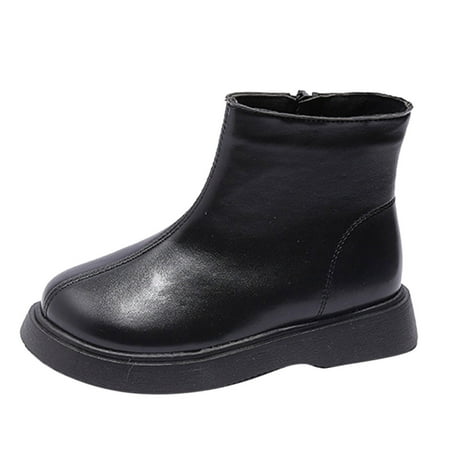 

fvwitlyh Gilrs Boots Snow Boots Women Size 5 Fashion Winter Children Boots Boys And Girls Ankle Boots Flat Bottom Non 1 Yr Old Girl Shoes Boots for Girls