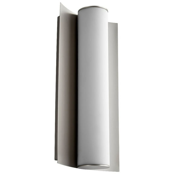 3-5020-24 Oxygen Lighting Wave - 12.13 Inch 9W 1 LED Wall Sconce-Satin Nickel Finish