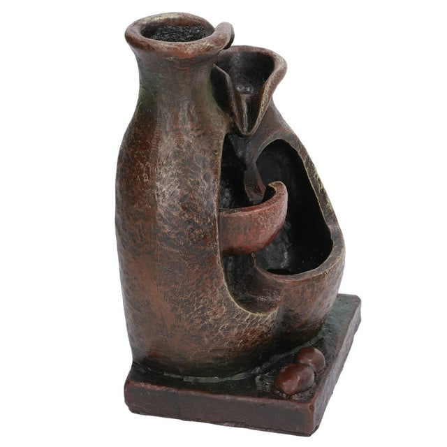 Desktop Water Fountain,Tabletop Water Fountain Interior Tabletop Waterfall Meditation Fountain Indoor Relaxation Desktop Fountain Class Leading Features