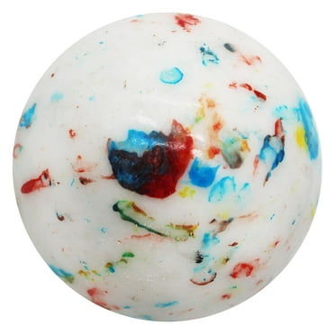3 INCH LARGE Psychedelic Jawbreaker Candy BIG White Speckled Jawbreaker - Hard As A Rock