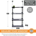 thumbnail image 5 of K&H Pet Products EZ Mount Window Kitty Sill Cat Perch with Cat Grass Grow Station Quad Stack Gray 23 X 12 Inches, 5 of 12