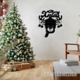 thumbnail image 3 of Craftnamesign Christmas Reindeer Metal Wall Art, Christmas Deer Sign, Merry Christmas Sign, 3 of 5