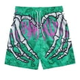 thumbnail image 2 of Beach Shorts for Men 2026 Summer Casual Loose Fit Elastic Waist Straight Leg Floral Printed Cool Shorts with Pockets, 2 of 6